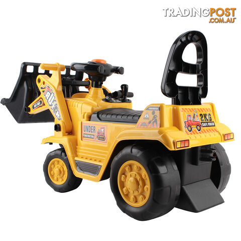 Children Pretend Play Bulldozer Kids Ride On Toy Car Free Safe Helmet