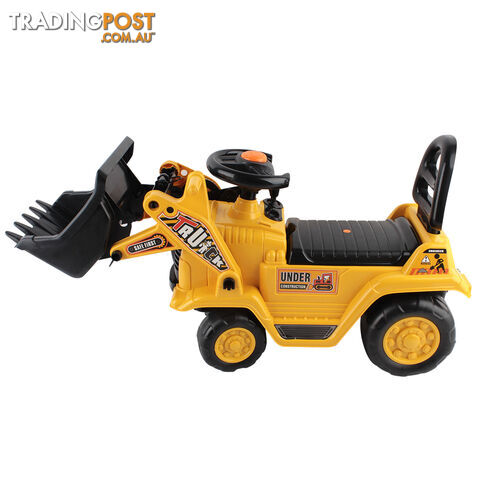 Children Pretend Play Bulldozer Kids Ride On Toy Car Free Safe Helmet