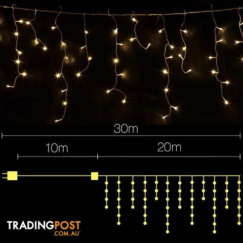 800 LED Fairy Lights Outdoor Christmas Wedding String Party Light Warm White - photo 2 of 12