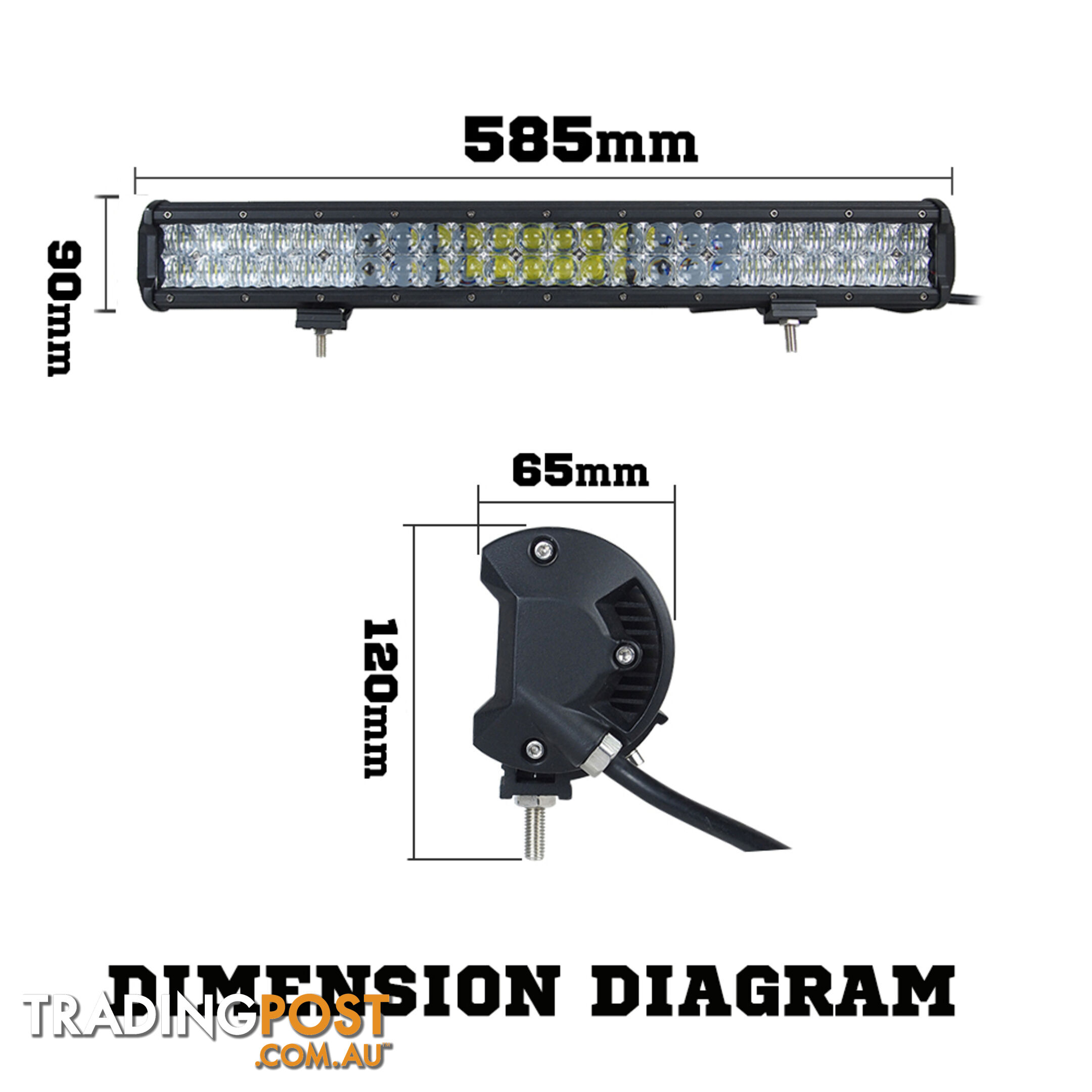 Osram 23inch 336W 5D Lens LED Light Bar Flood Spot Combo Work Lamp SUV ATV 4WD
