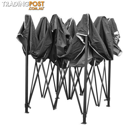 3m x 3m Pop-up Garden Outdoor Gazebo Black