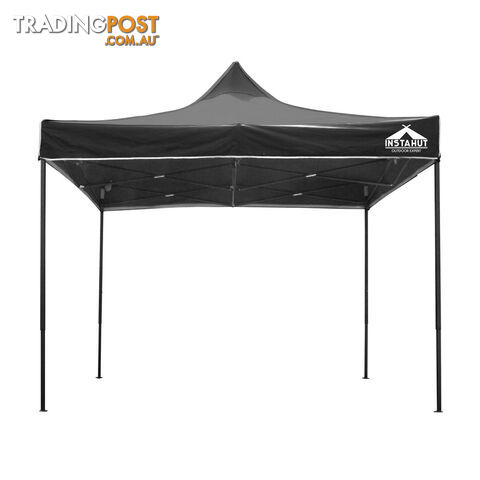 3m x 3m Pop-up Garden Outdoor Gazebo Black