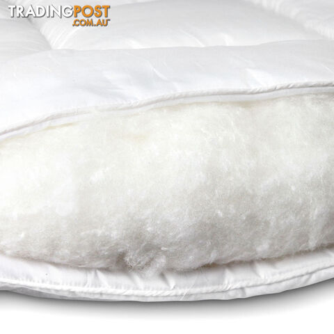 1000GSM Bamboo Fabric Pillowtop Mattress Topper Bed Cover Protector 5cm Single - photo 5 of 9