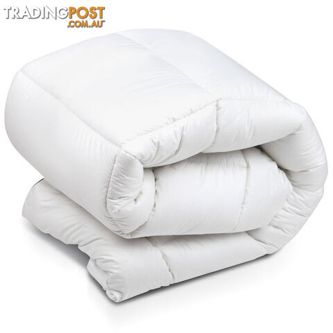 1000GSM Bamboo Fabric Pillowtop Mattress Topper Bed Cover Protector 5cm Single - photo 4 of 9