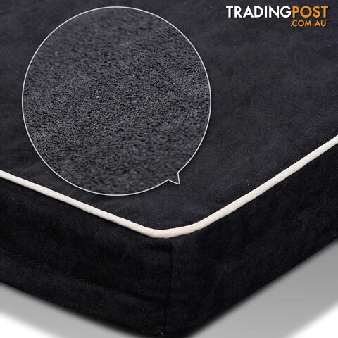 Pet Memory Foam Mattress Dog Bed Medium Cat Sleep Pad Mat Anti Skid Black
