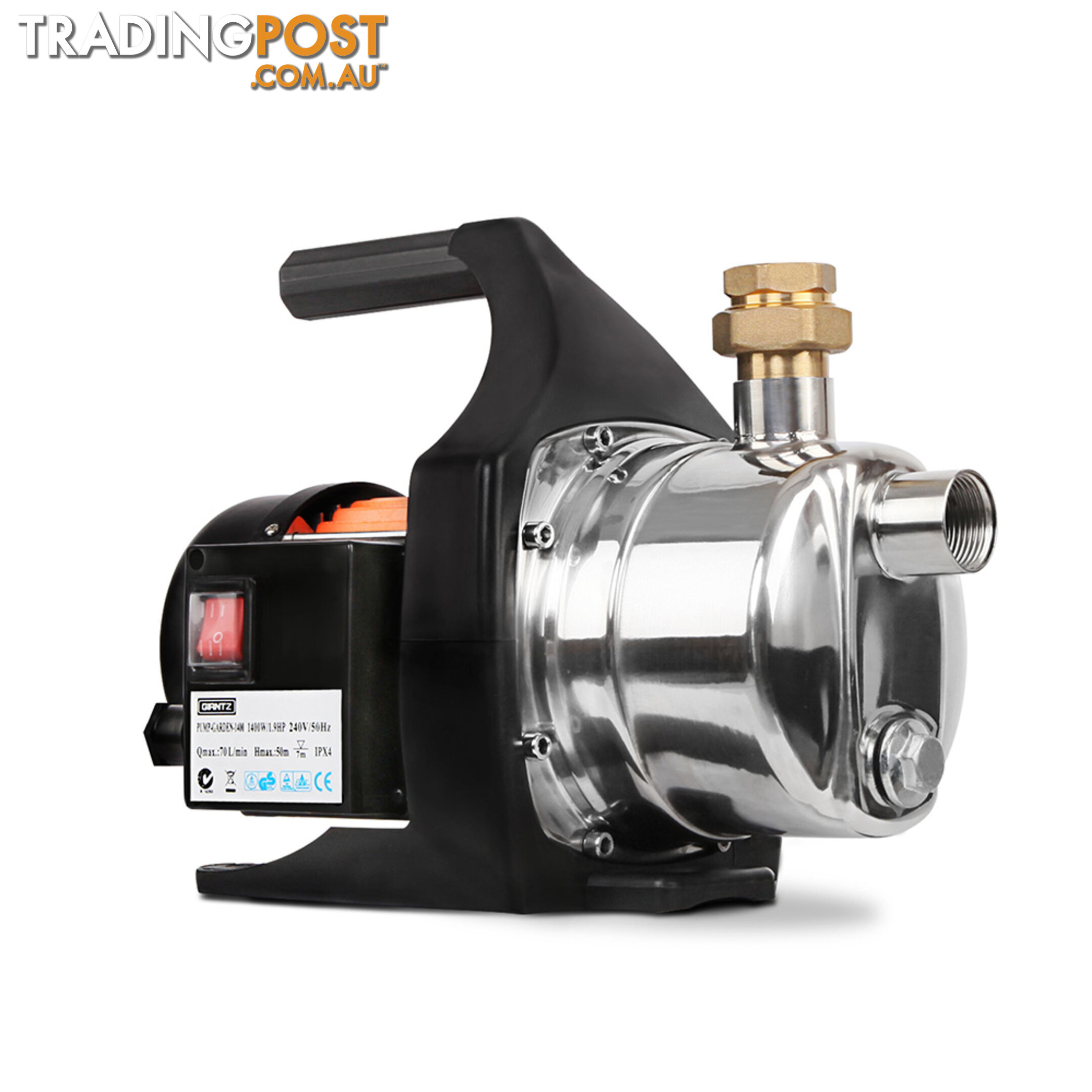 1400w Stainless Steel Garden Water Pump 70L/Min