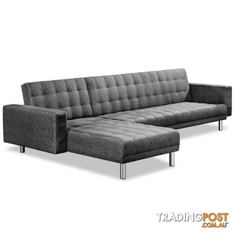 Premium Faux Linen Modular Sofa Bed Couch Futon Suite 5 Seater Indoor Lounges