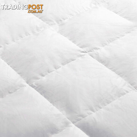 Premium Goose Feathers Down Quilt 500GSM All Season Doona Blanket Double Size