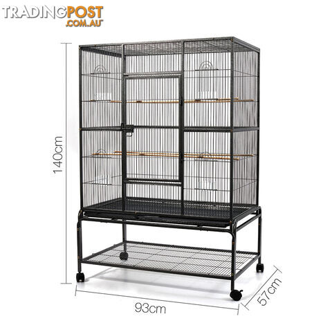 Pet Bird Cage Black Large - 140CM