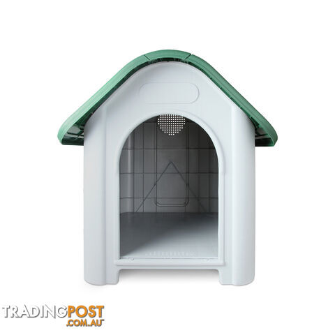 Large Weatherproof Plastic Dog Kennel Pet Puppy Outdoor Indoor Garden Dog House