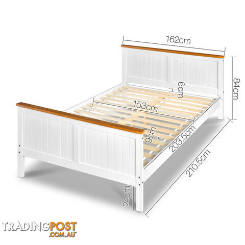 Pine Wood Queen Bed Frame - photo 2 of 8