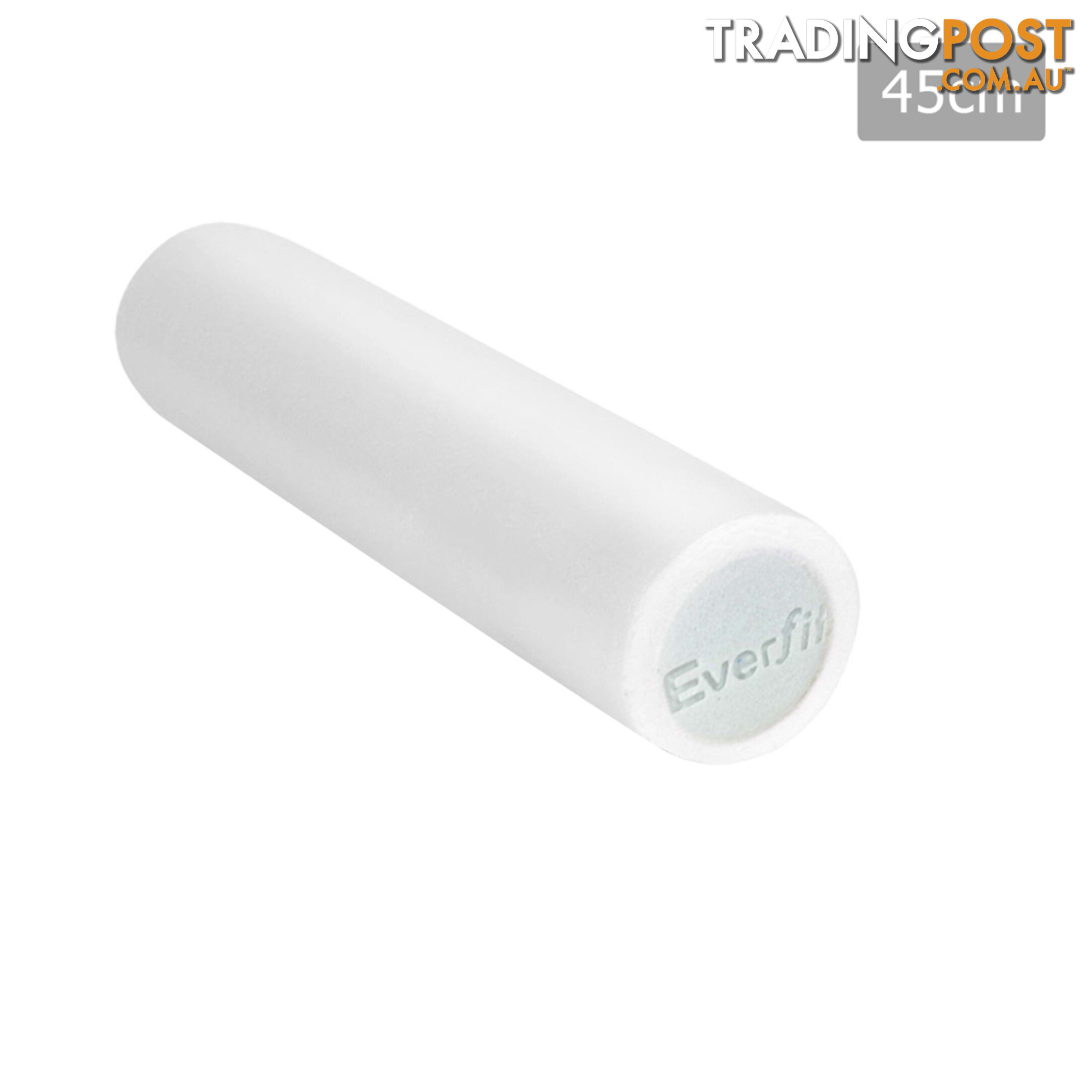 45cm EPE Foam Roller Yoga Gym Pilates Physio Stick Exercise Back Massage White