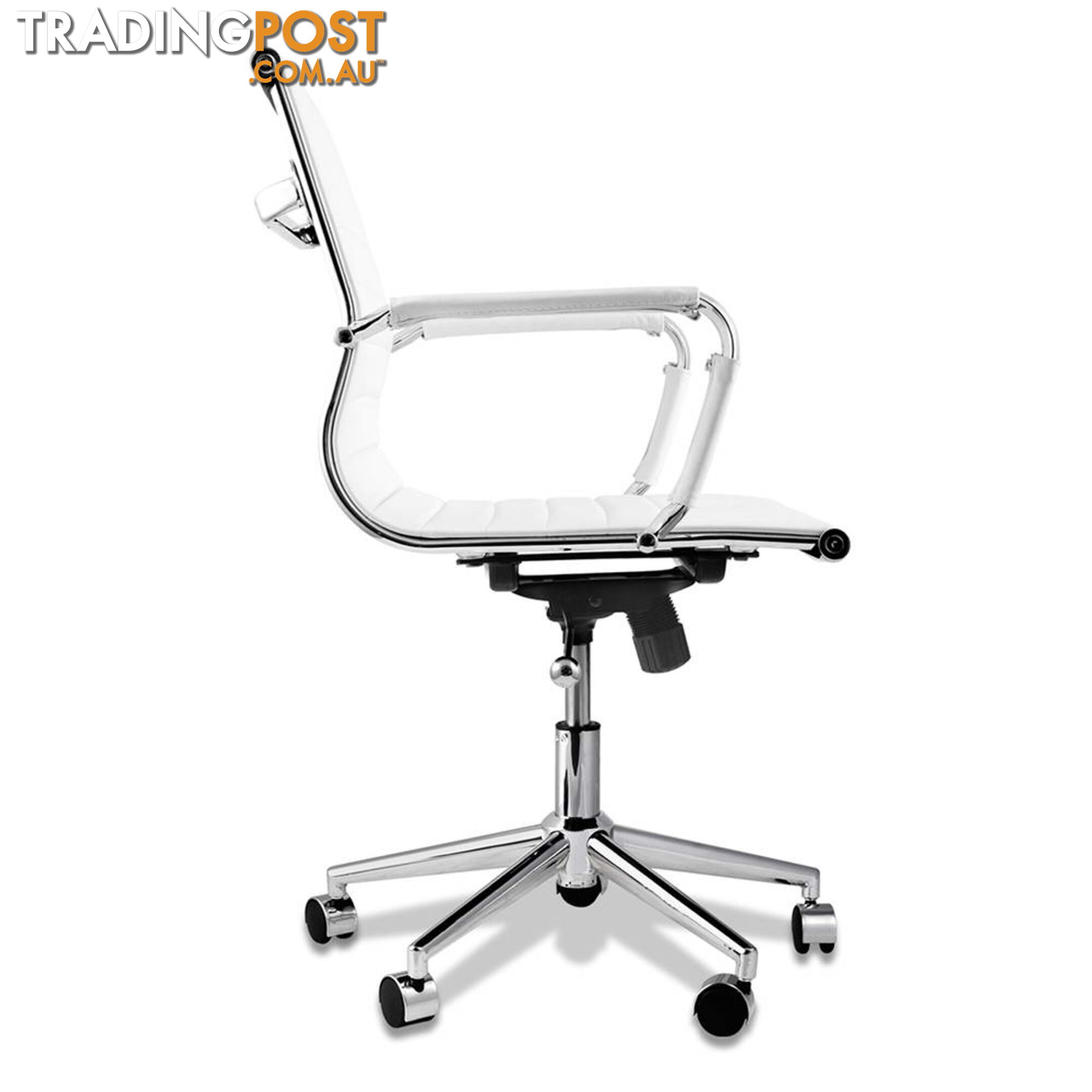 PU Leather Executive Office Computer Chair Eames Replica Ergonomic Chair White