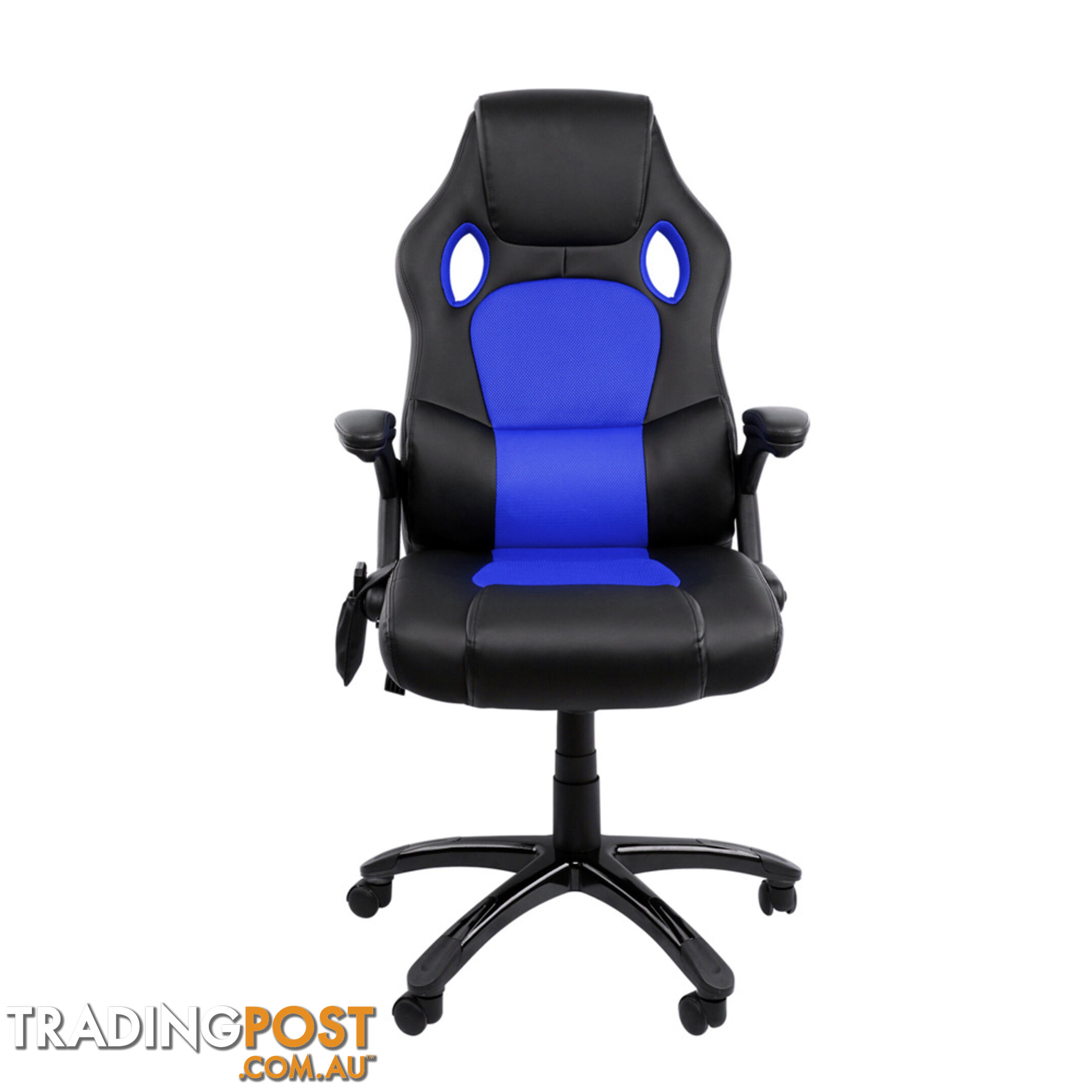 Executive Office Computer Chair 8 Point Massage Heated PU Leather Recliner