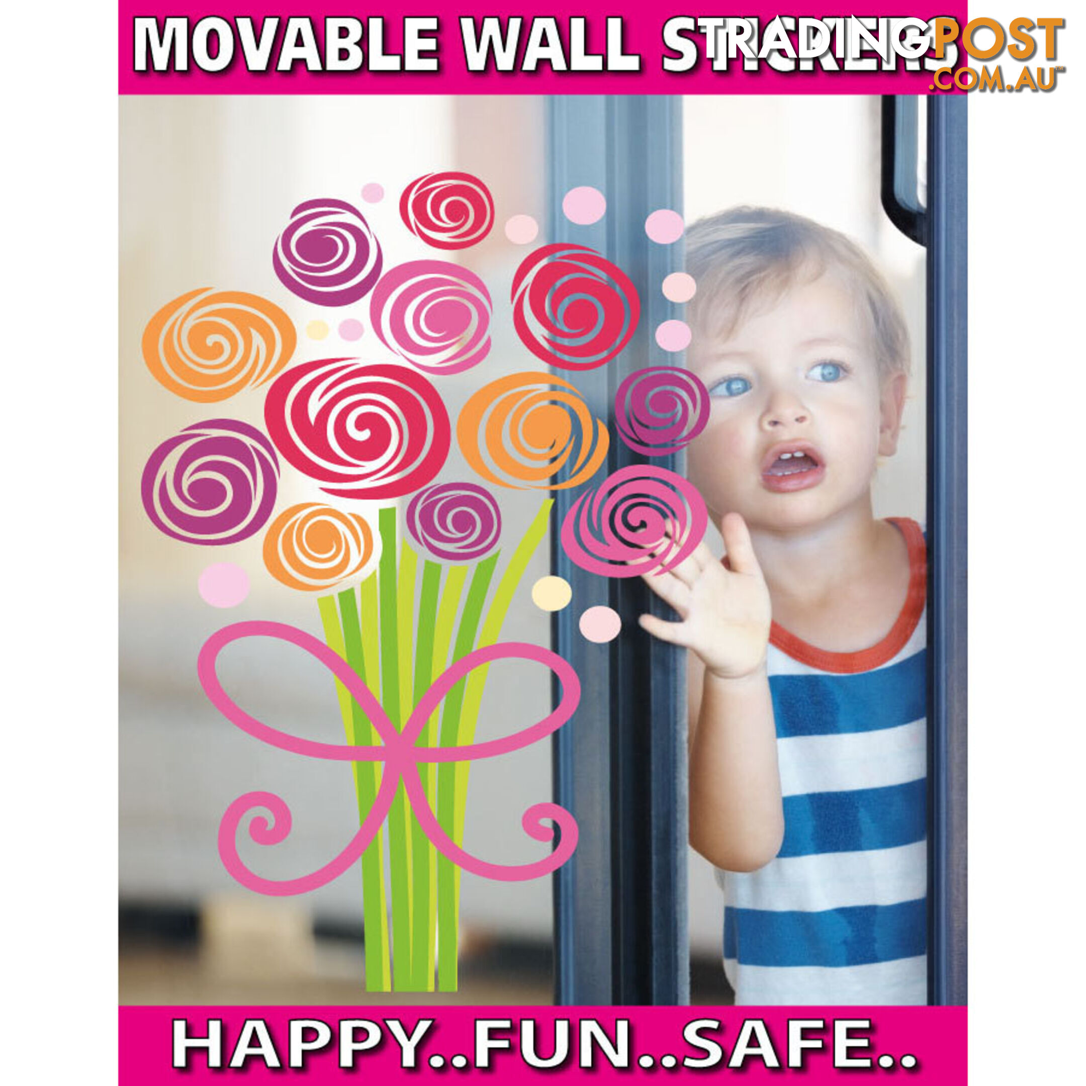 Medium Size Bouquet of Flowers Wall Stickers - Totally Movable