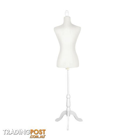 Female Mannequin Cloth Display Tailor Dressmaker White Size 10