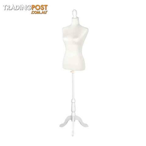 Female Mannequin Cloth Display Tailor Dressmaker White Size 10