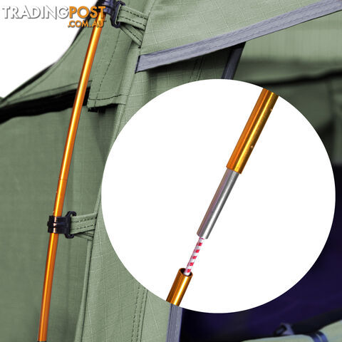 Double Camping Canvas Swag Tent Celadon w/ Air Pillow - photo 5 of 8