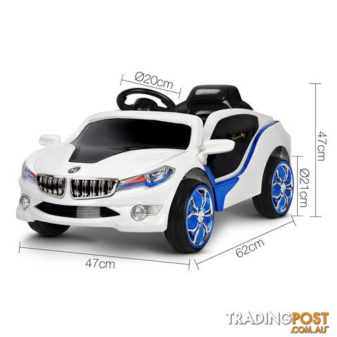 2 Speed Kids Ride on Car BMW Style Children Remote Control Toy Car Blue White