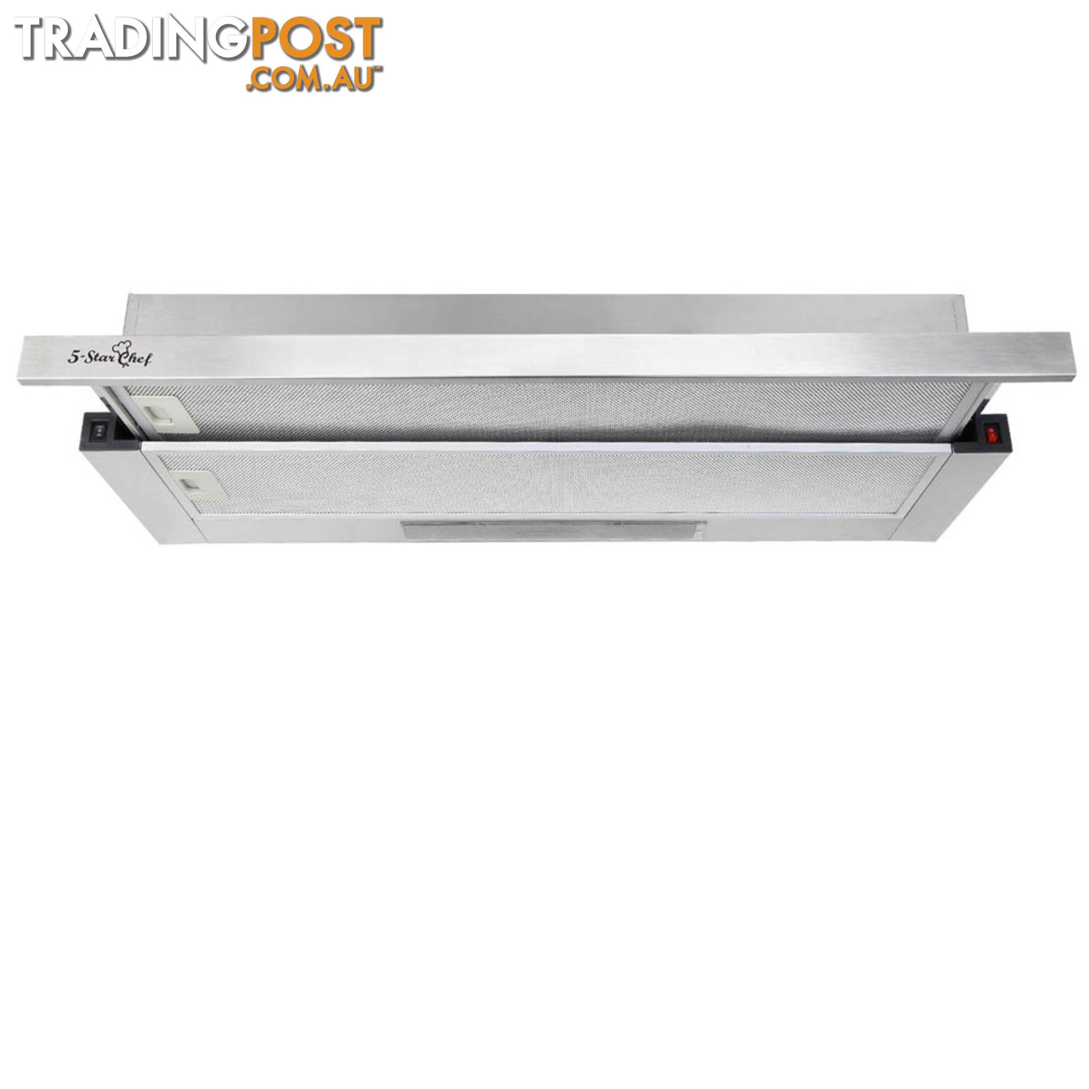 Stainless Slide Out Range Hood Kitchen Canopy Rangehood Exhaust Extractor 90cm