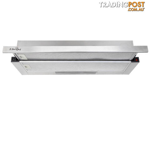 Stainless Slide Out Range Hood Kitchen Canopy Rangehood Exhaust Extractor 90cm