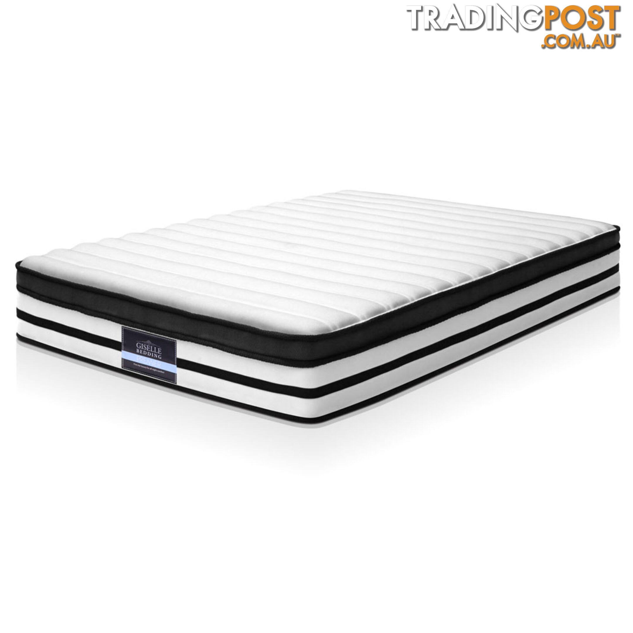 Luxury Double Size Euro Top Mattress Pocket Spring Medium Firmness