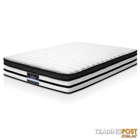 Luxury Double Size Euro Top Mattress Pocket Spring Medium Firmness