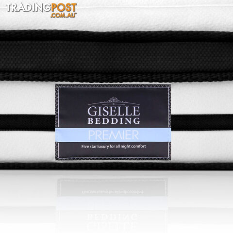 Luxury Double Size Euro Top Mattress Pocket Spring Medium Firmness