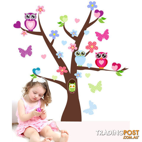 Tree and Owl Wall Stickers - Totally Movable