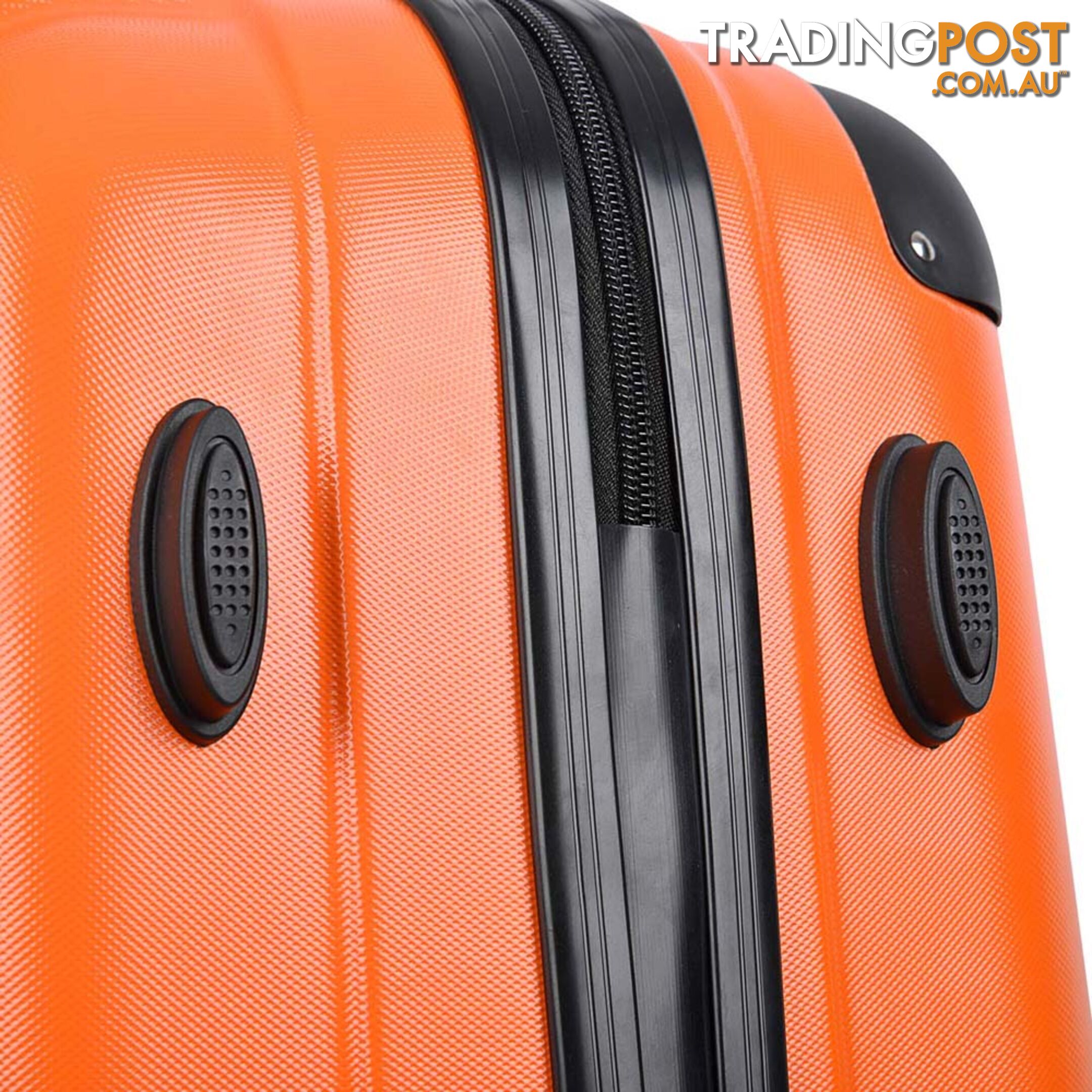 3PCS Travel Luggage Set Hard Shell Super Lightweight Suitcase TSA Lock Orange