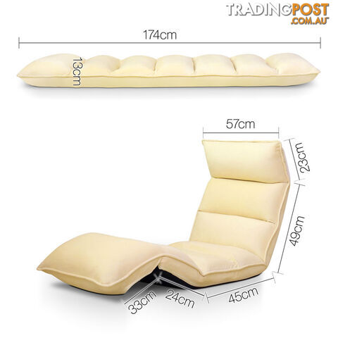 Lounge Sofa Chair - 375 Adjustable Angles _ Taupe