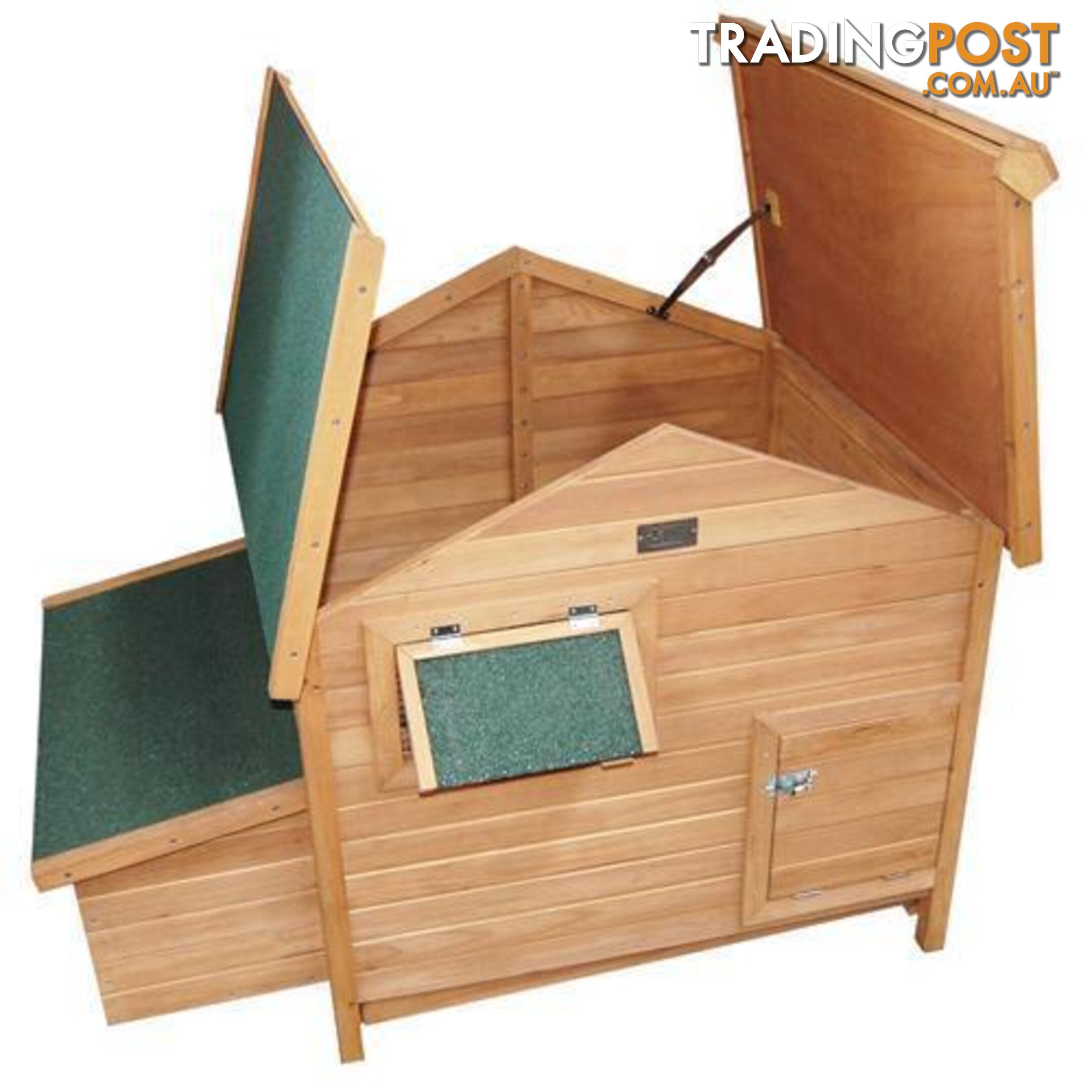 Deluxe Wooden Chicken Coop Hen House Rabbit Hutch Pet Guinea Pig Cage Chook Run