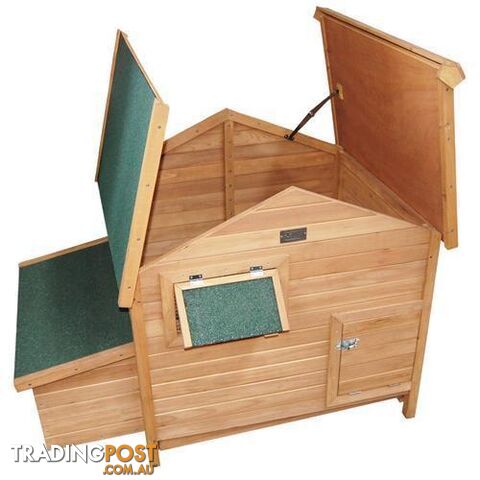 Deluxe Wooden Chicken Coop Hen House Rabbit Hutch Pet Guinea Pig Cage Chook Run