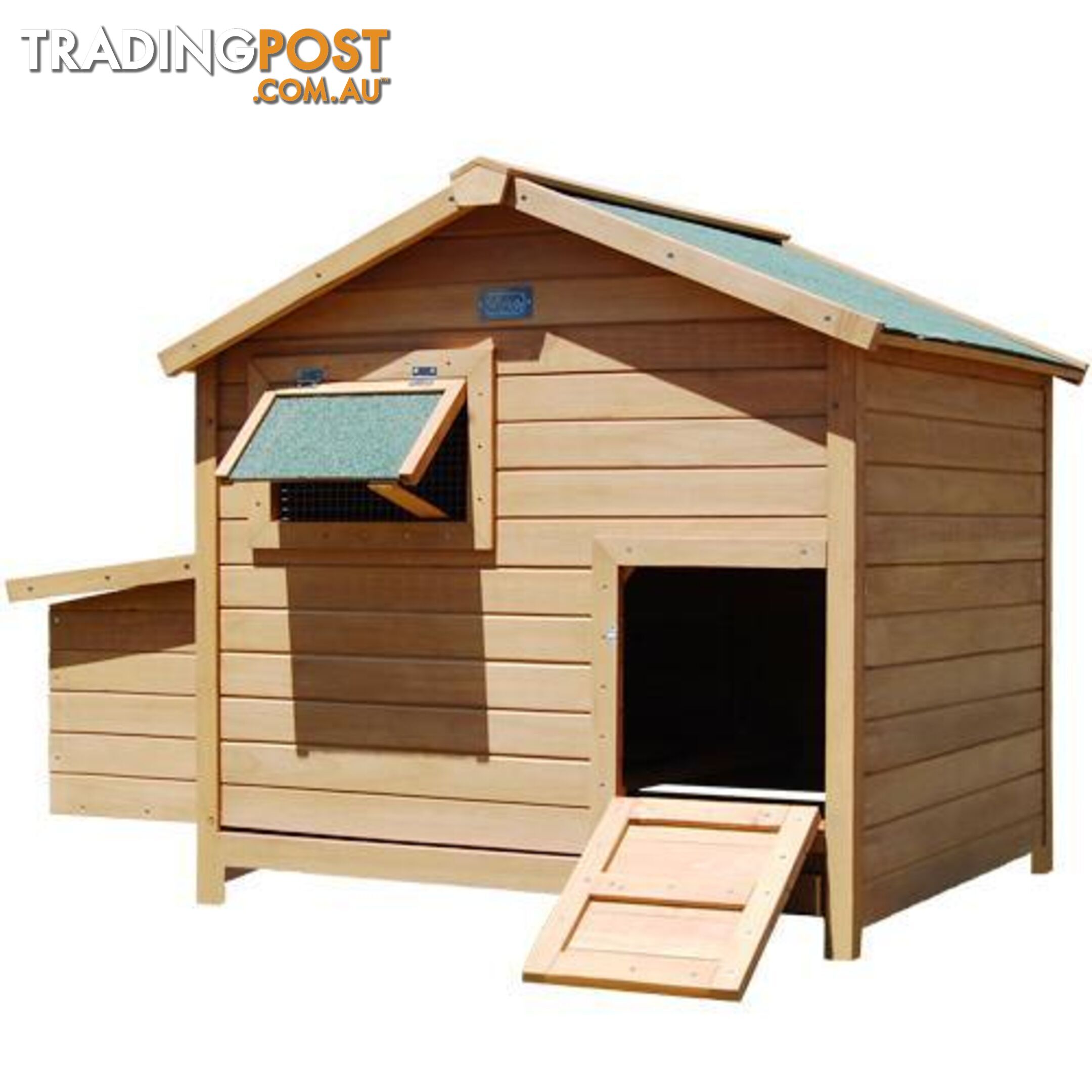 Deluxe Wooden Chicken Coop Hen House Rabbit Hutch Pet Guinea Pig Cage Chook Run