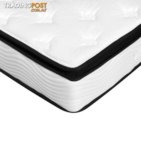 Luxury Mattress 28cm Natural Latex Pillow Top 5 Zone Pocket Spring King Single - photo 5 of 11