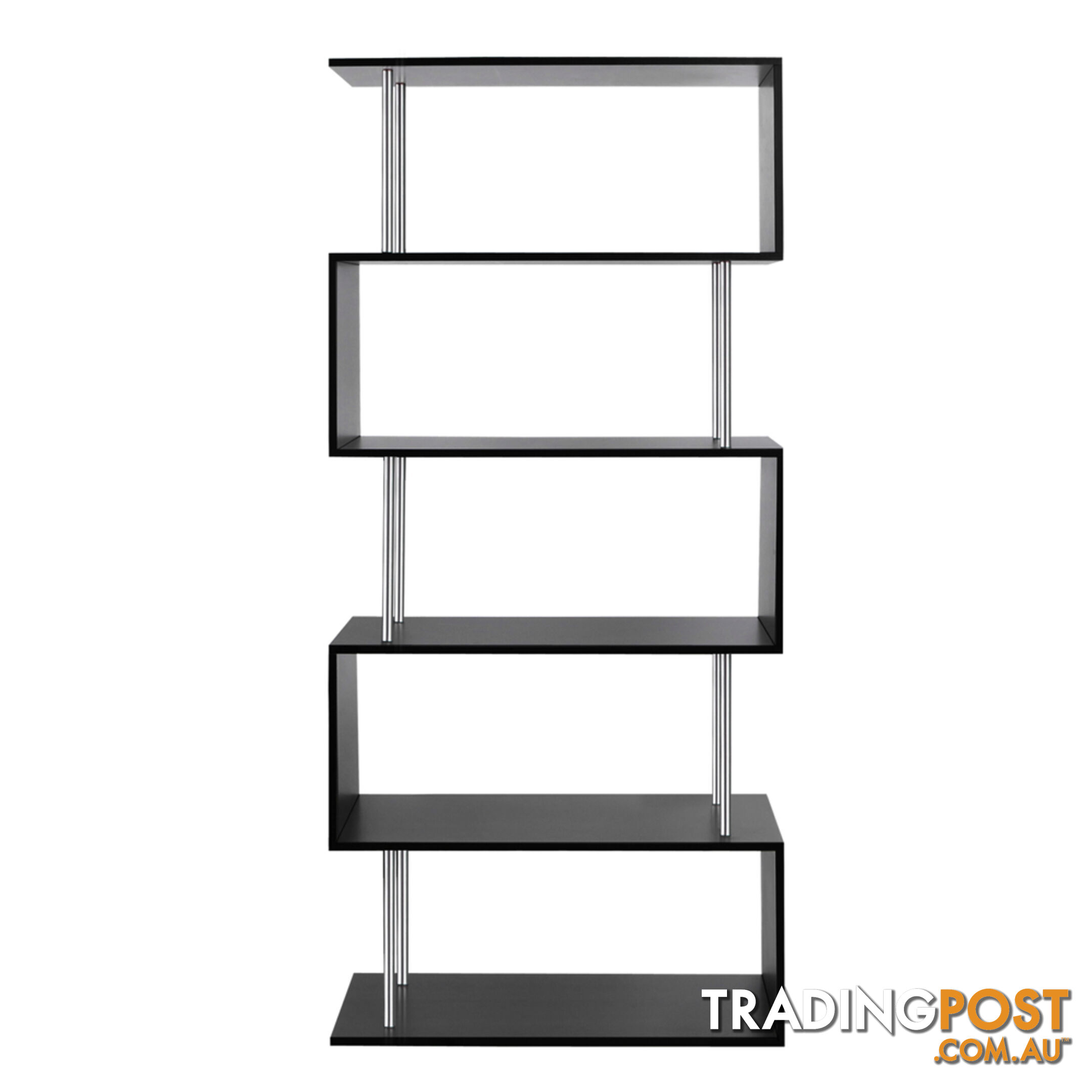 5 Tier Display/Book/Storage Shelf Unit Black