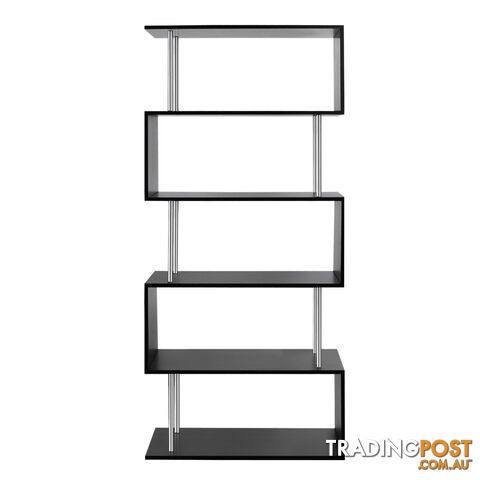 5 Tier Display/Book/Storage Shelf Unit Black