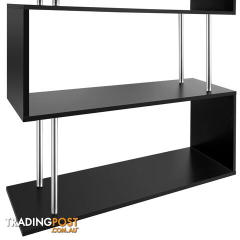 5 Tier Display/Book/Storage Shelf Unit Black