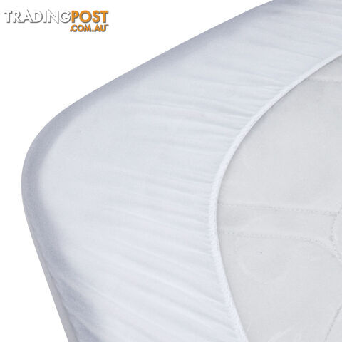 Double Size Waterproof Bamboo Fibre Mattress Protector Fitted Fabric Bed Cover