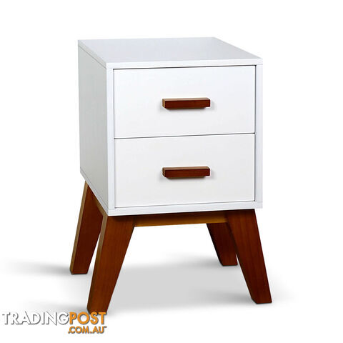 Scandinavian Bedside Table Matt White