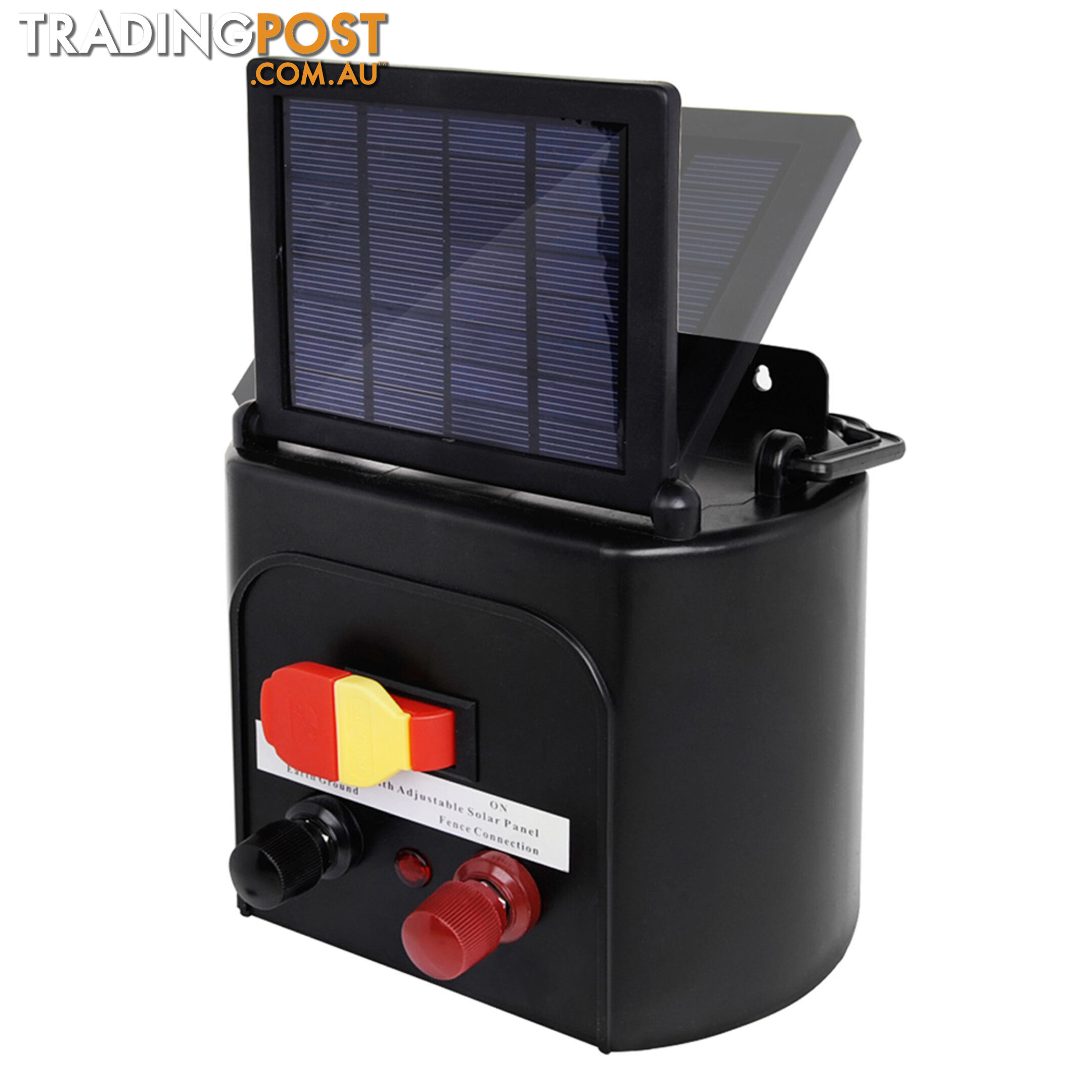 Solar Power 8Km Electric Fence Farm Animal Pet Energiser Energizer Charger 0.3J