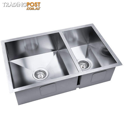 Handmade Stainless Steel Kitchen Laundry Sink Topmount Undermount 715x450mm