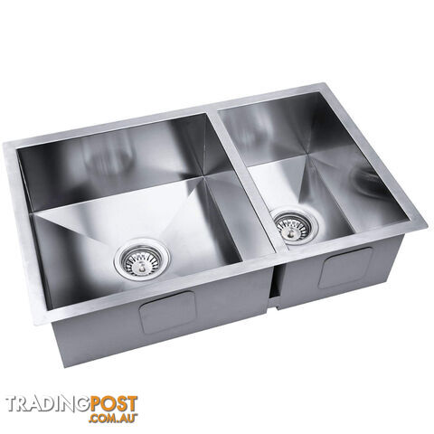 Handmade Stainless Steel Kitchen Laundry Sink Topmount Undermount 715x450mm