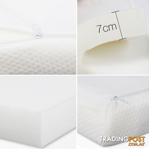 7cm Visco Elastic Memory Foam Mattress Topper High Density Underlay Double