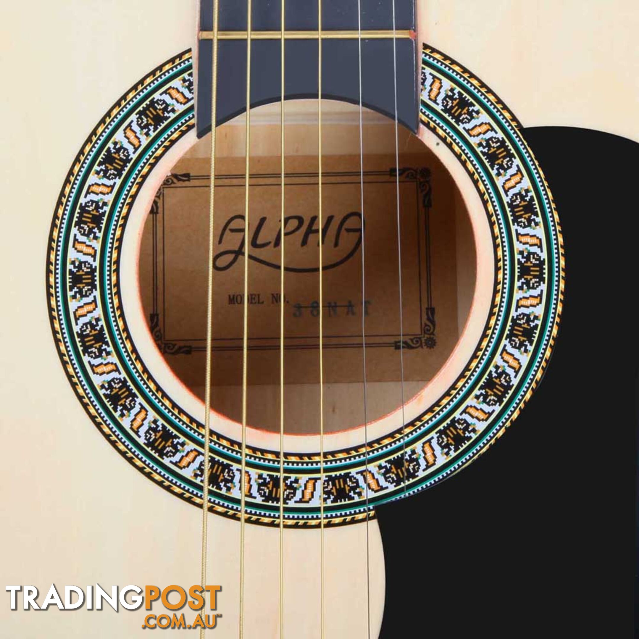 38 Inch Wooden Acoustic Guitar Natural