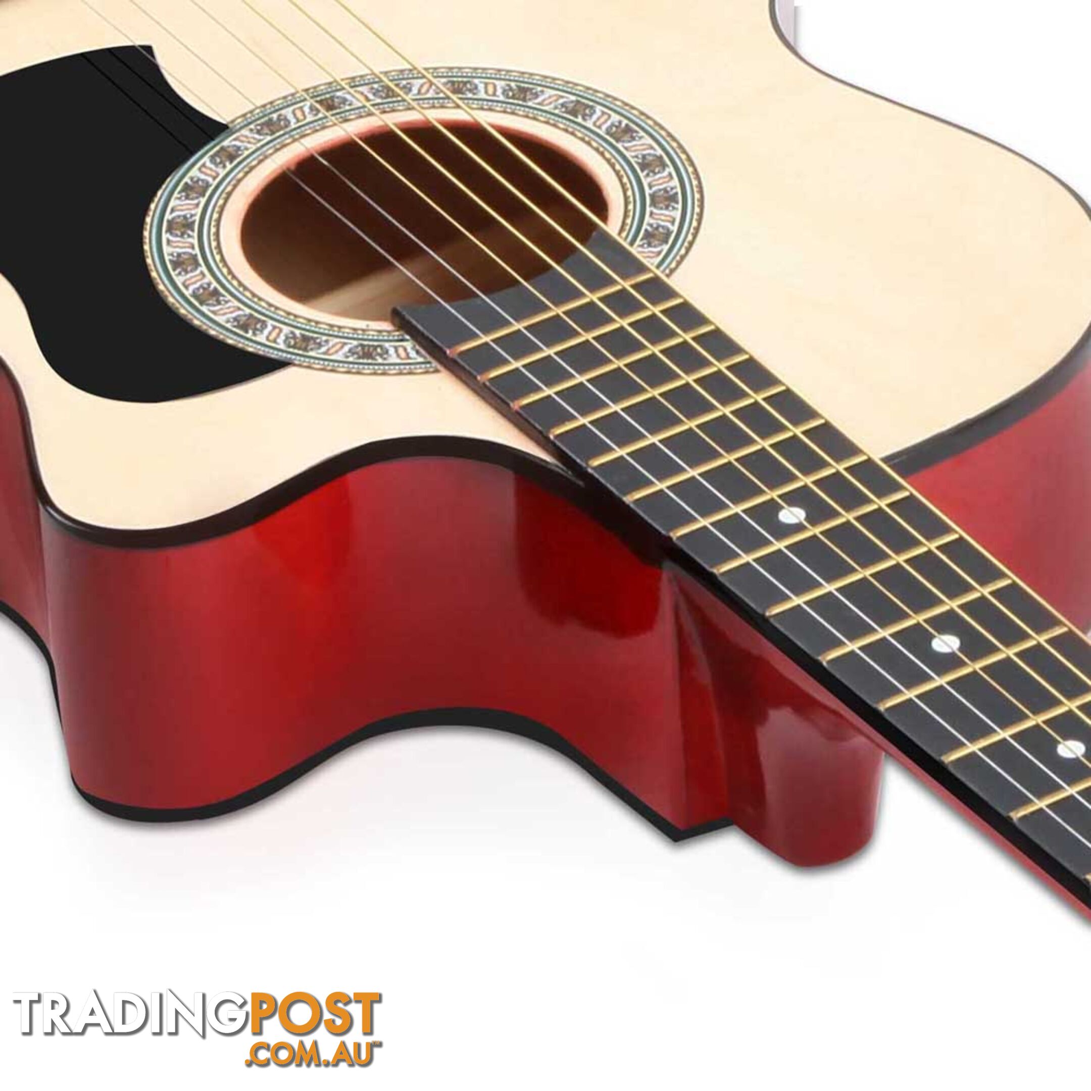 38 Inch Wooden Acoustic Guitar Natural