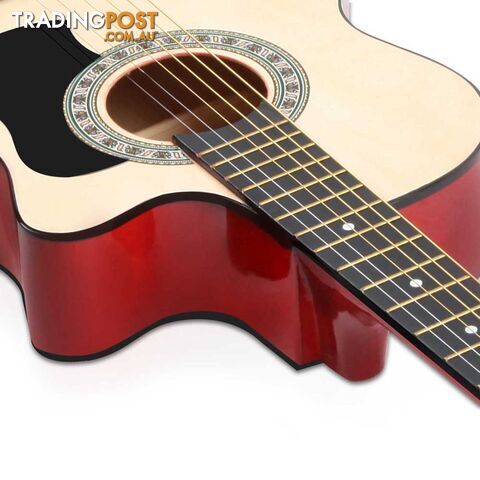 38 Inch Wooden Acoustic Guitar Natural