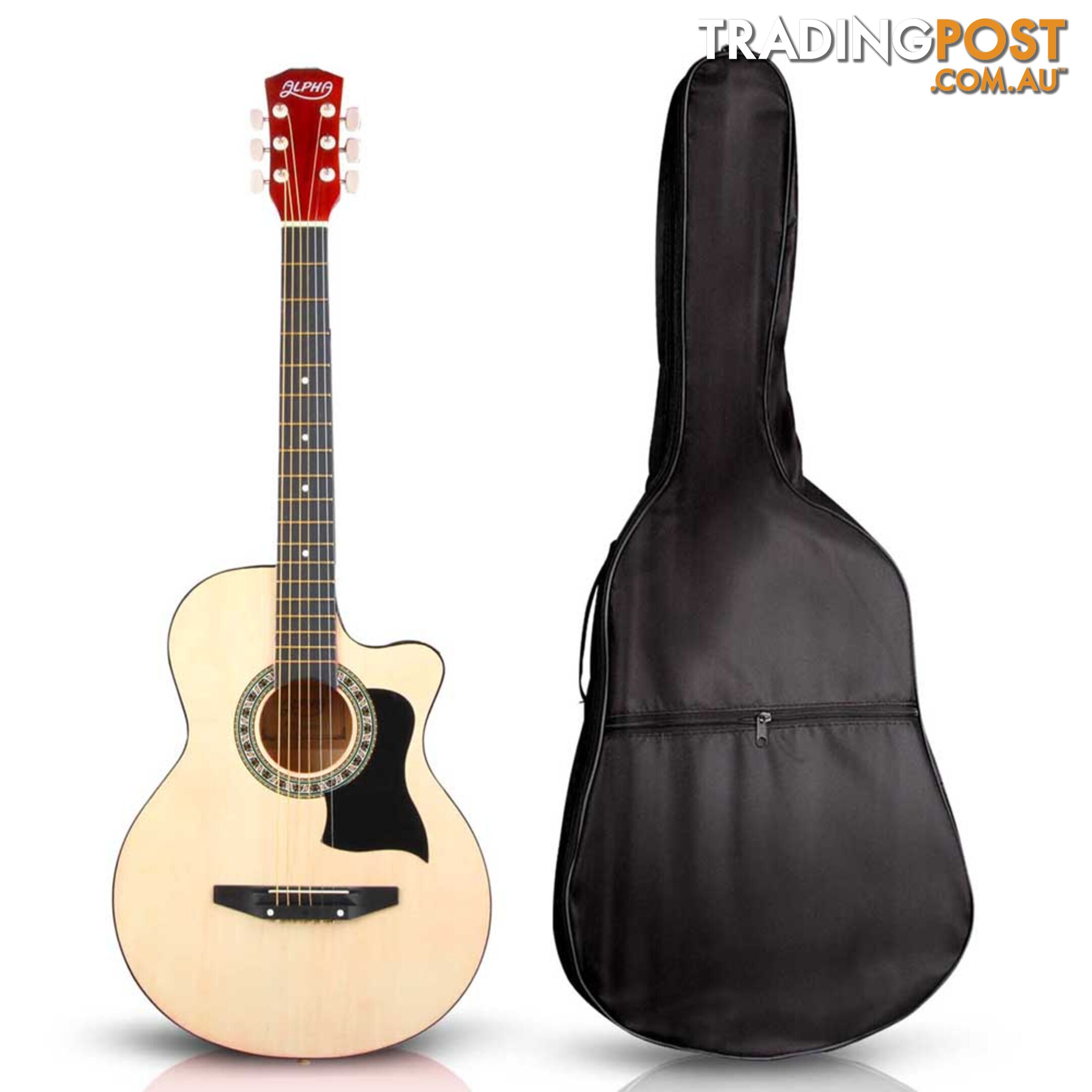 38 Inch Wooden Acoustic Guitar Natural