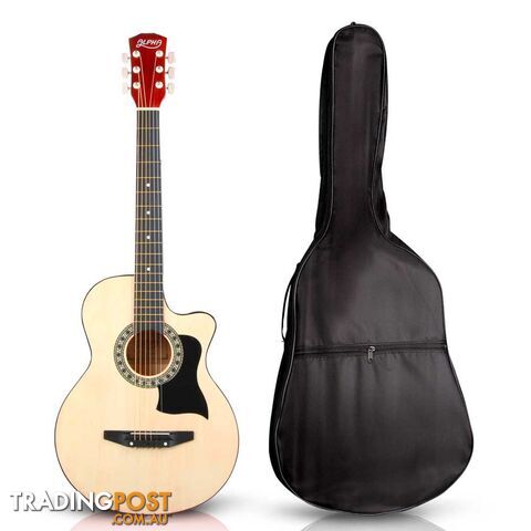 38 Inch Wooden Acoustic Guitar Natural