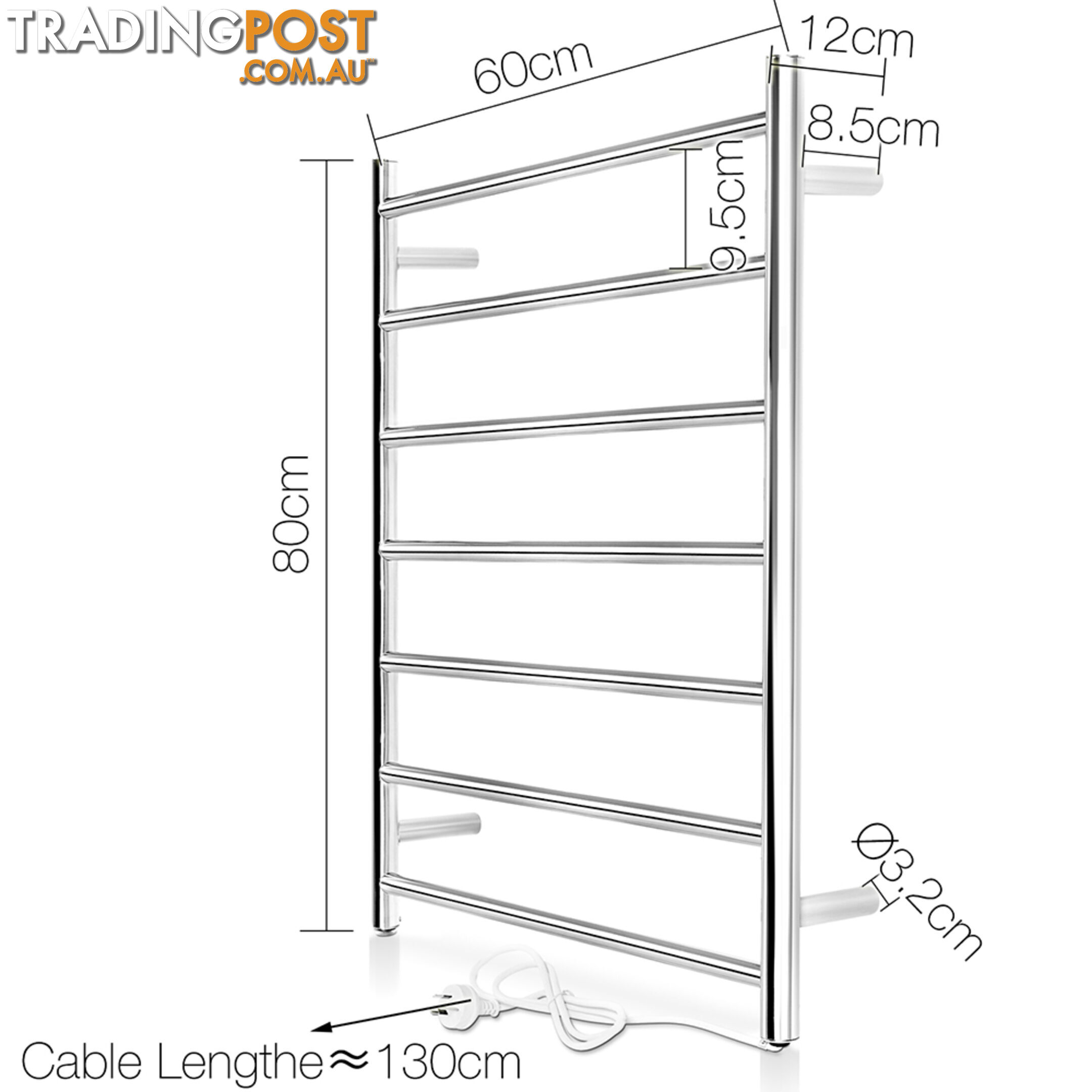 Electric Heated Towel Rail - Medium